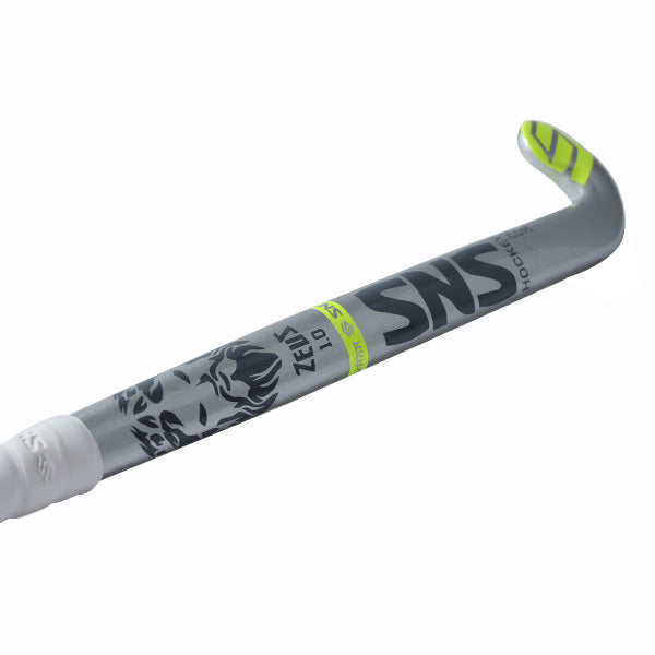 SNS ZEUS 1.0 Composite Hockey Stick 5% Carbon – Silver & Yellow