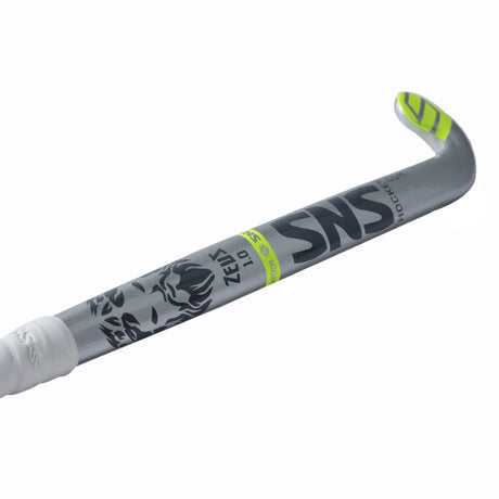 SNS ZEUS 1.0 Composite Hockey Stick 5% Carbon – Silver & Yellow | SNS Hockey