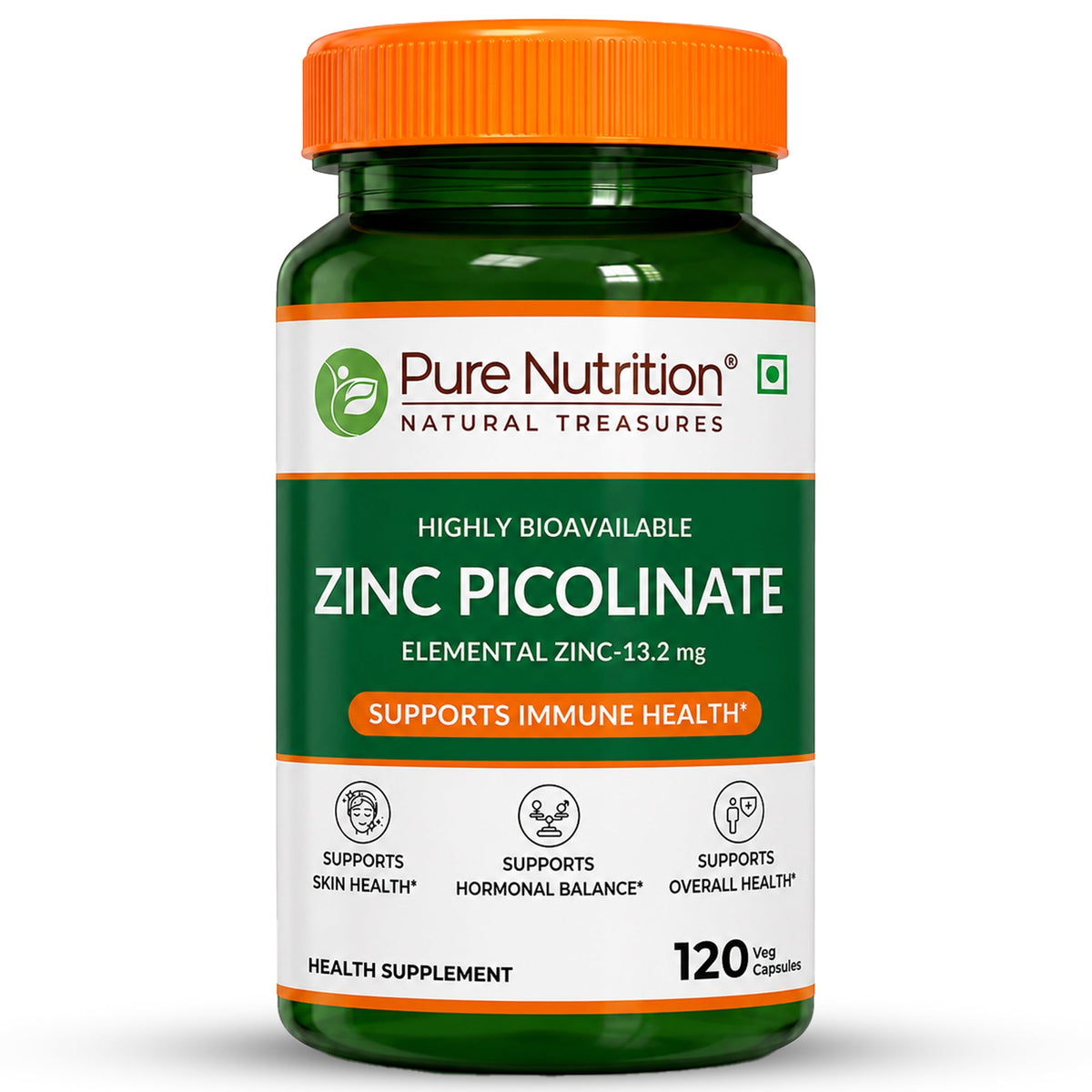 Zinc Picolinate 13.2mg  High Absorption | Immunity & Skin Support - Nutrition by Pure Nutrition