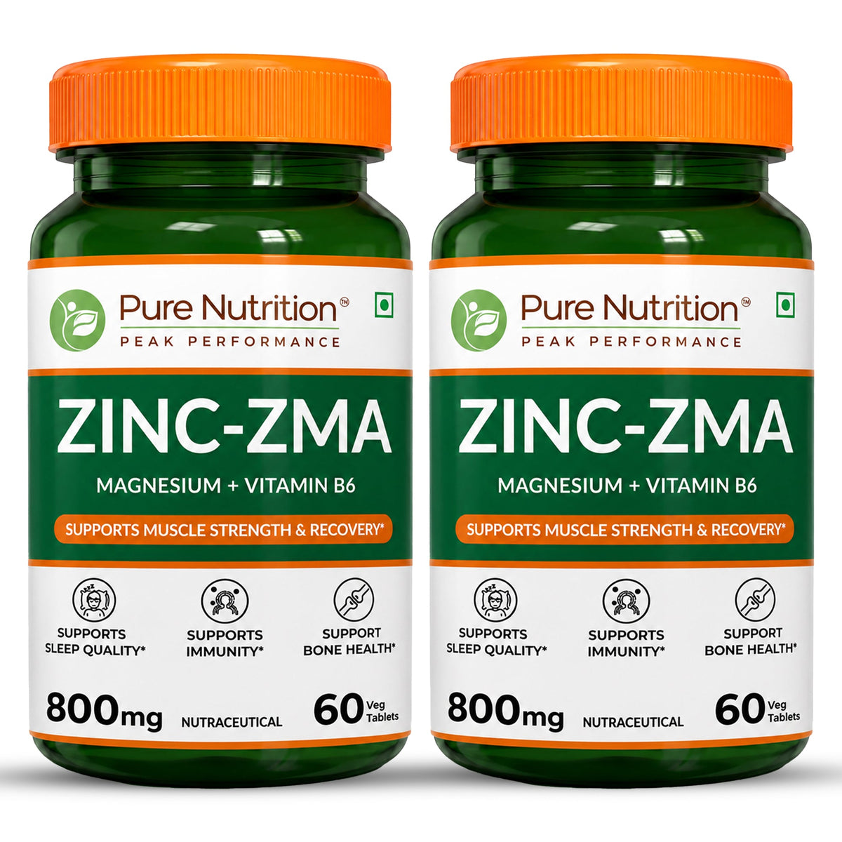 Pure Nutrition ZMA  Zinc, Magnesium & Vitamin B6 Tablets