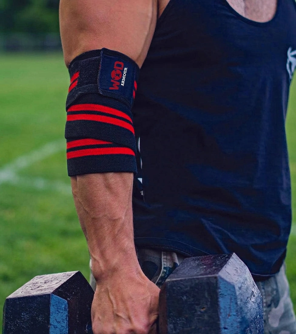 WOD ARMOUR | Elbow Wrap ( One Pair) | KIBI SPORTS - bg-swap