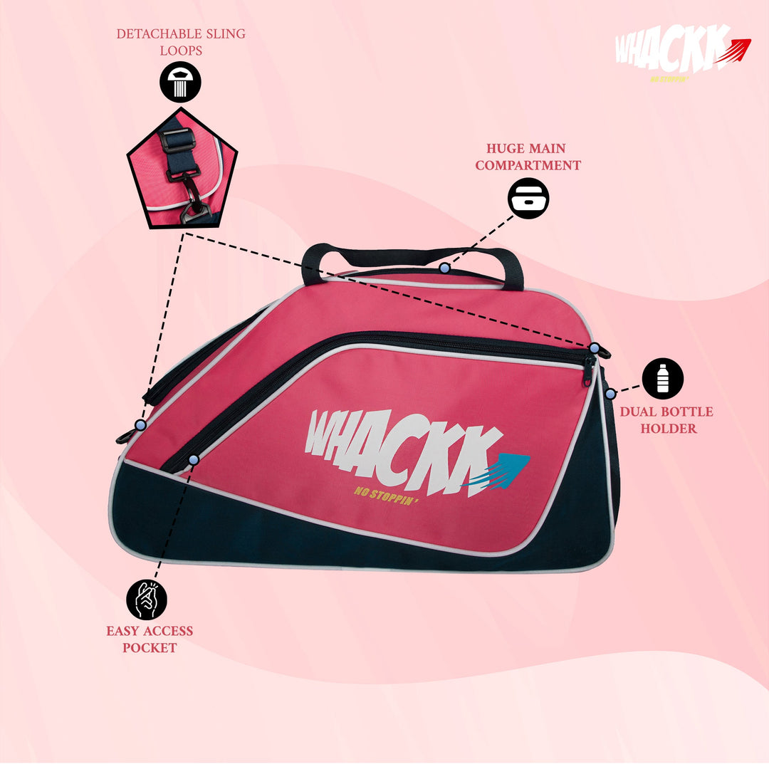Flip Senior Pink 33L|Skating/Gym/Sports/Travel/Bag|Inline Roller Equipment Bag|Quad Ice Skates Kit|Kitbag|Easy Access Pocket|2 Bottle Holders|Compartment Fits in Helmet & Skates 11"