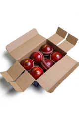4 Piece Leather Cricket Ball - Verve Red (Box of 6 balls)