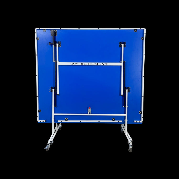 STAG GLOBAL Action Table Tennis Table Blue Top ,Thickness 16mm with 1 Table Cover, 2 TT Rackets, 6 Balls, 1 Clamp Net