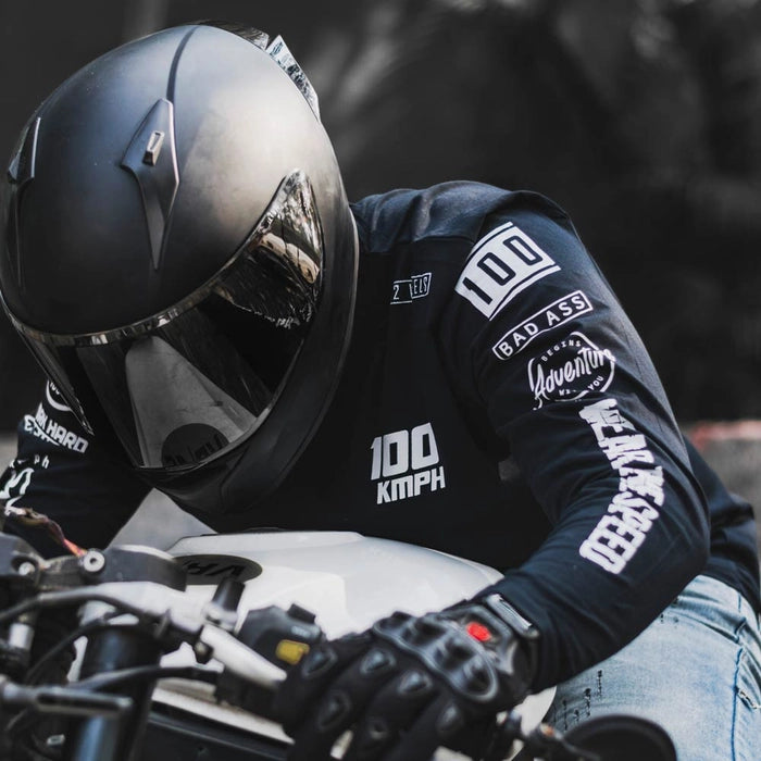 Patches Full Sleeve | T-Shirt | Black