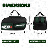 Arnold 40L Green Black |Gym Fitness Sports Workout Training Sports Travel Duffle Bag with Separate Shoe Pocket | Wet Dry Pocket | Multipurpose |Unisex | Lightweight | Kitbag |for Men Women