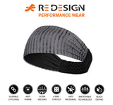 Sports Headband For Men and Women (Abstract Grey)