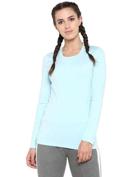Alcis Women Solid Blue Tshirts | Alcis