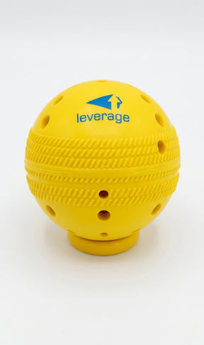 Leverage Sping Ball - 45-degree overhead view showing the ball surface texture