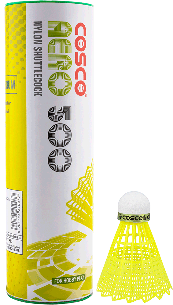 Cosco Nylon Green Aero 500 Shuttle Cock | KIBI Sports Cosco