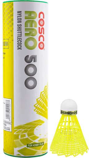 Cosco Nylon Green Aero 500 Shuttle Cock | KIBI Sports Cosco