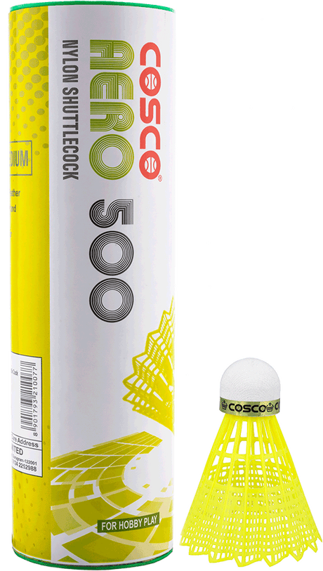 Cosco Nylon Green Aero 500 Shuttle Cock | KIBI Sports Cosco