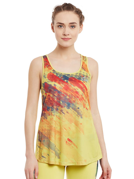 Alcis Women Printed Yellow Tshirts | Alcis