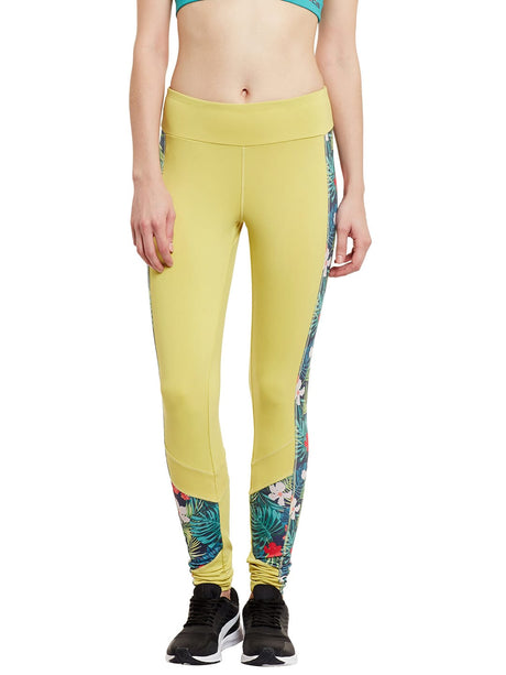 Women Yellow Solid Legging | Alcis