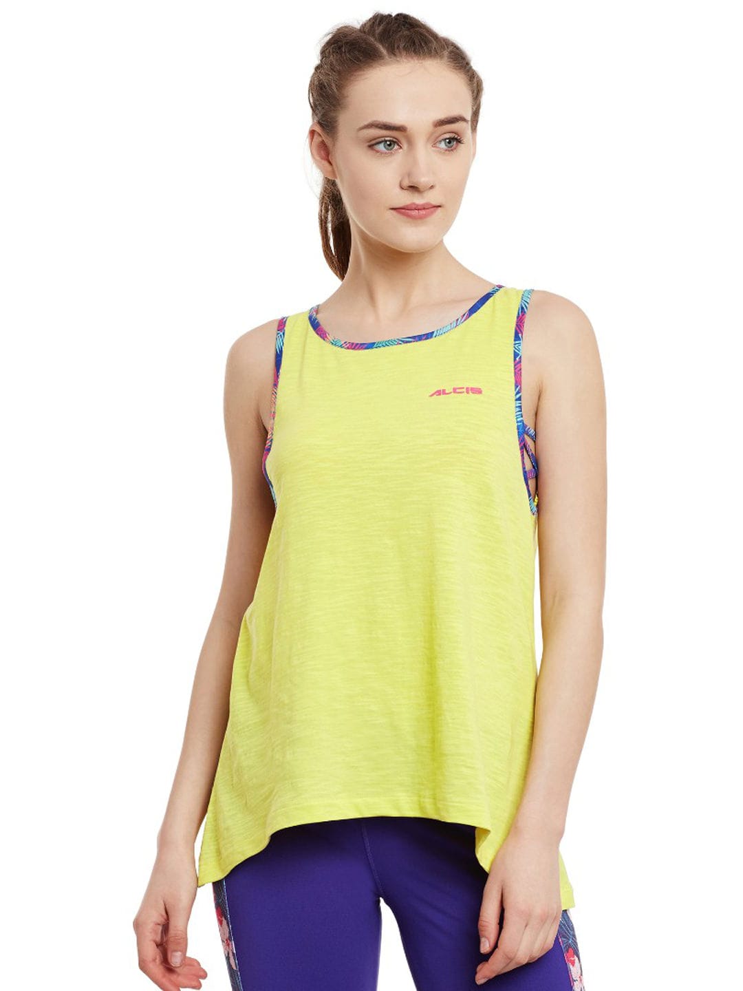 Alcis Women Yellow Solid Top