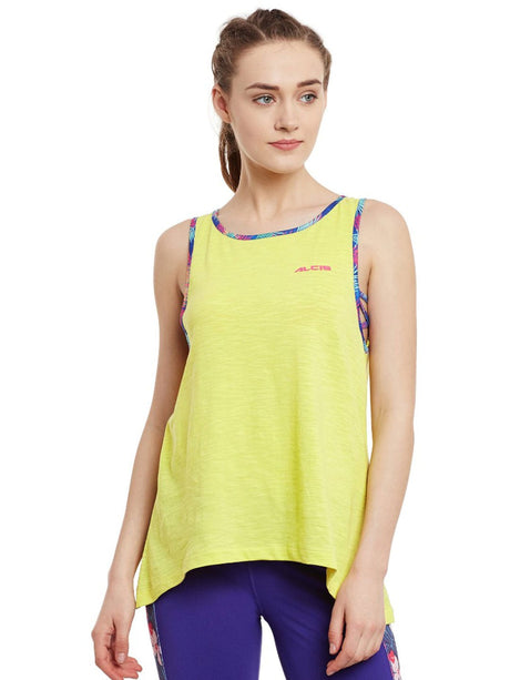 Alcis Women Yellow Solid Top | Alcis