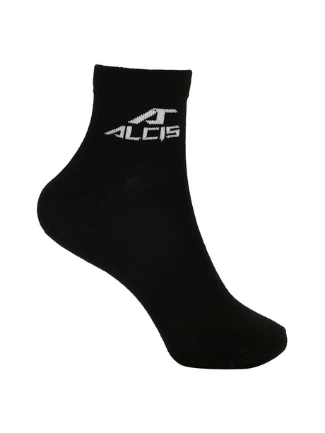 Alcis Men Black Ankle Length Socks-Pack of 1-Free Size-Black