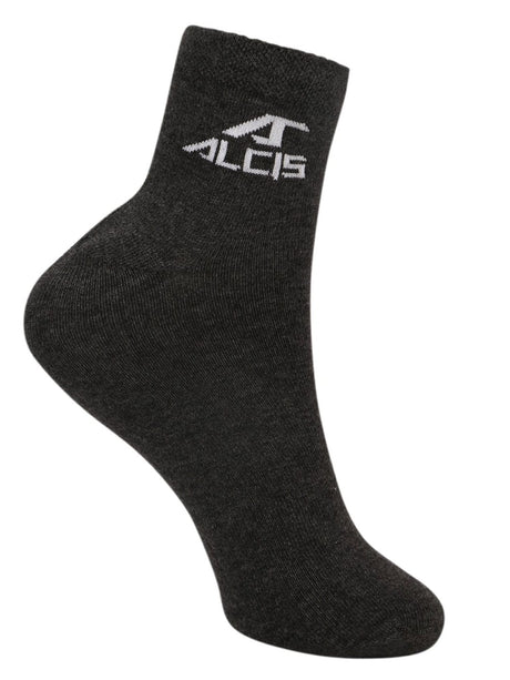 Alcis Men Grey Ankle Length Socks-Pack of 1 ALD1PCK01DGM-Free Size-Grey