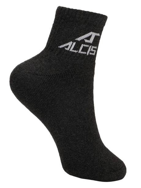 Alcis Men Grey Ankle Length Socks-Pack of 1 ALD1PCK02DGM-Free Size-Grey | Alcis