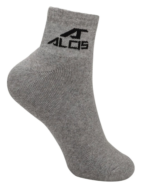 Alcis Men Grey Ankle Length Socks-Pack of 1 ALD1PCK02LGM-Free Size-Grey