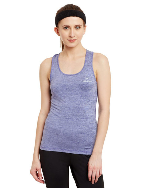 Alcis Women Purple Self-Designed Tank Top | Alcis