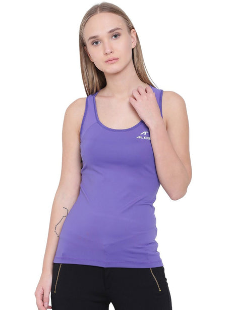Alcis Women Purple Tank Top | Alcis