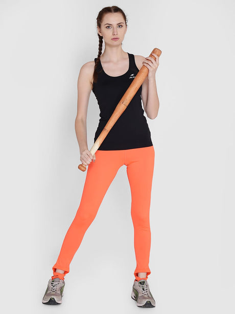 Alcis Women Black Mesh Strap Tank Top | Alcis