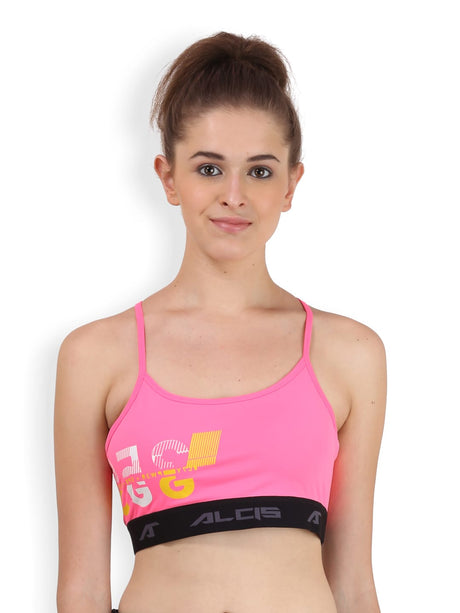 Alcis Women's Printed Pink Top | Alcis