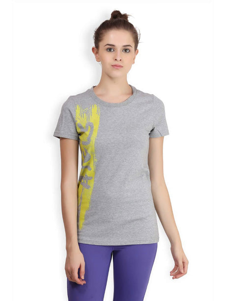 Alcis Women Printed Grey Tshirts | Alcis