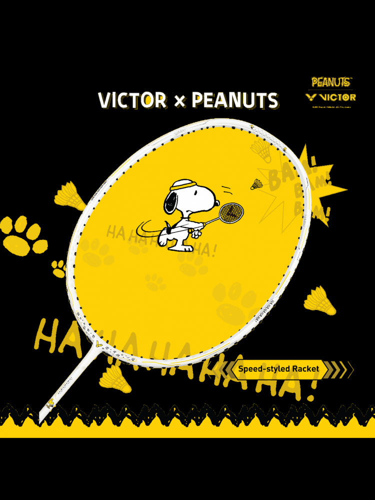 Victor X Peanuts Snoopy Auraspeed SN Unstrung [White] ARS-SN A Unstrung Professional Badminton Racket