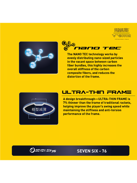 Victor X Peanuts Snoopy Auraspeed SN Unstrung [White] ARS-SN A Unstrung Professional Badminton Racket