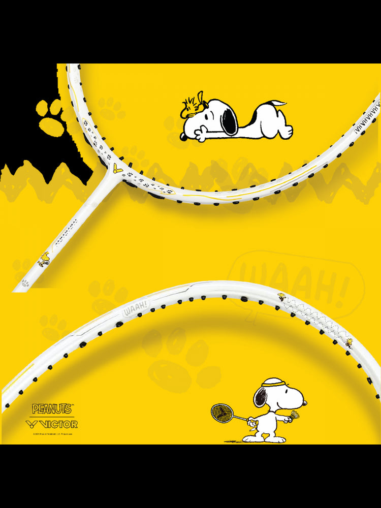 Victor X Peanuts Snoopy Auraspeed SN Unstrung [White] ARS-SN A Unstrung Professional Badminton Racket