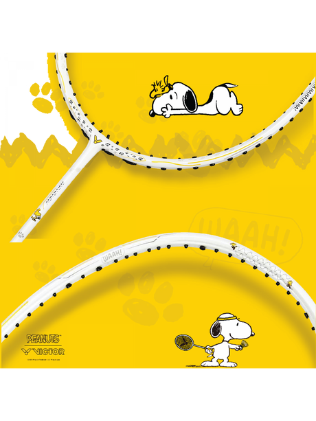Victor X Peanuts Snoopy Auraspeed SN Unstrung [White] ARS-SN A Unstrung Professional Badminton Racket