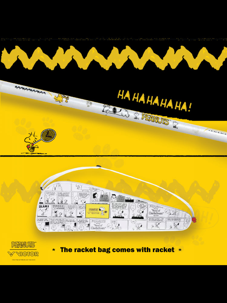 Victor X Peanuts Snoopy Auraspeed SN Unstrung [White] ARS-SN A Unstrung Professional Badminton Racket