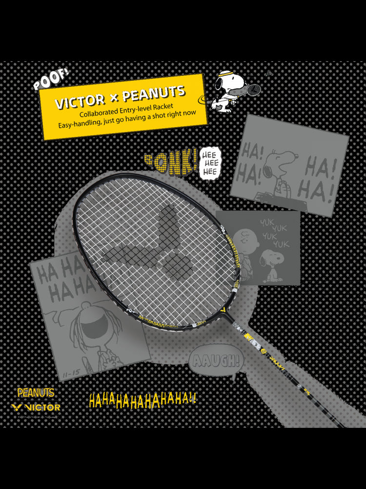 Auraspeed SN POW C Strung Badminton Racket (Peanuts Edition)