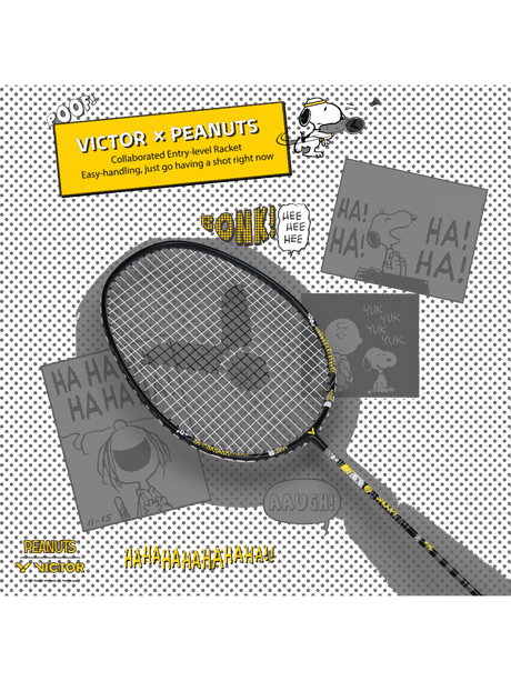 Auraspeed SN POW C Strung Badminton Racket (Peanuts Edition)