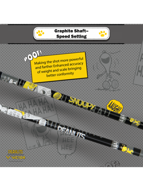 Auraspeed SN POW C Strung Badminton Racket (Peanuts Edition)