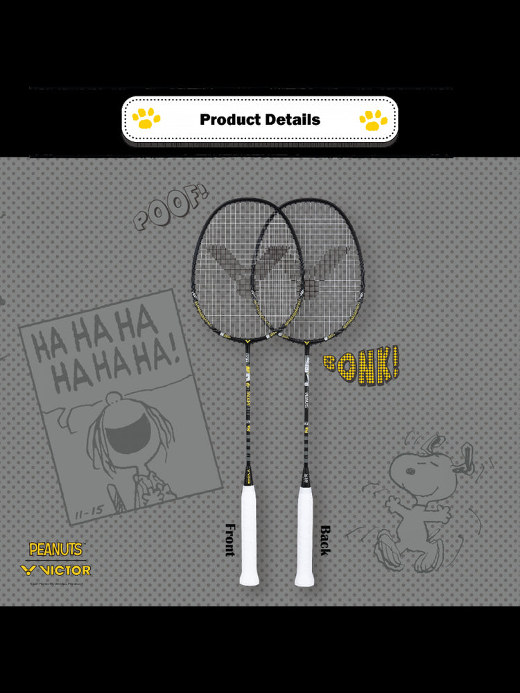 Auraspeed SN POW C Strung Badminton Racket (Peanuts Edition)