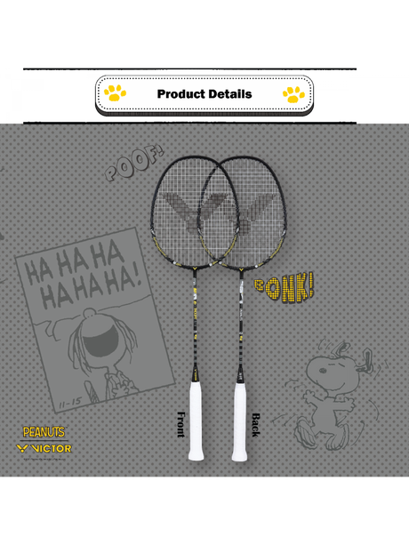 Auraspeed SN POW C Strung Badminton Racket (Peanuts Edition)