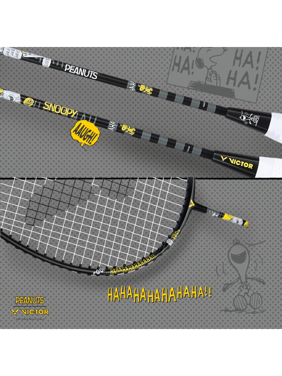 Auraspeed SN POW C Strung Badminton Racket (Peanuts Edition)