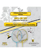 Auraspeed SN Strung Badminton Racket Set of 2(Peanuts Edition)