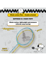 Auraspeed SN Strung Badminton Racket Set of 2(Peanuts Edition)