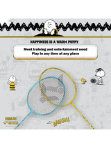 Auraspeed SN Strung Badminton Racket Set of 2(Peanuts Edition)