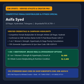 Book a Pro / Collab: Asifa Syed (@syedasifa750) — Competitive Female Bodybuilder & Fitness Athlete (Hyderabad)