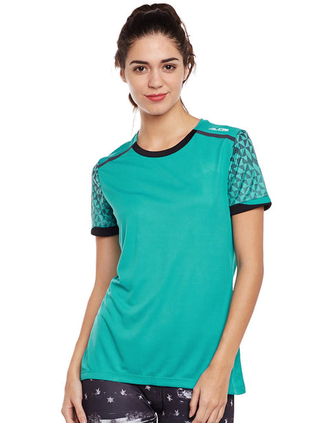 Alcis Women Printed Blue Tshirts | Alcis
