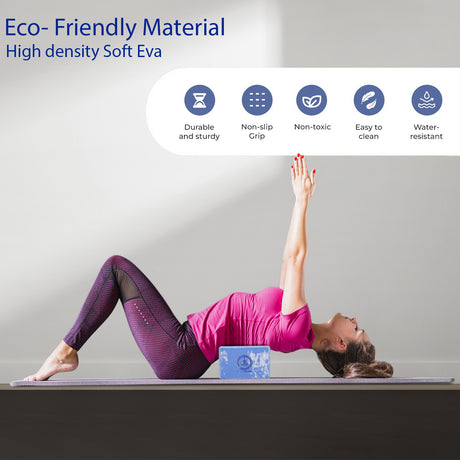 Vedam Yoga Block Set of 2(Sky) | Industrial