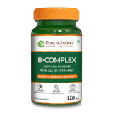 B-Complex Tablets  100% RDA of All B Vitamins | Energy & Immunity - Nutrition by Pure Nutrition