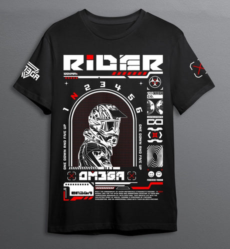 OM3GA RIDER | T-Shirt | Black