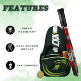 Ace Green 28L Unisex Lightweight Stylish Tennis Badminton Squash Equipment Kit Bag |Shuttle Bag |Shoe Pocket|Backpack Style|Spacious Storage Compartment|Rackets Tennis-6 Badminton-8
