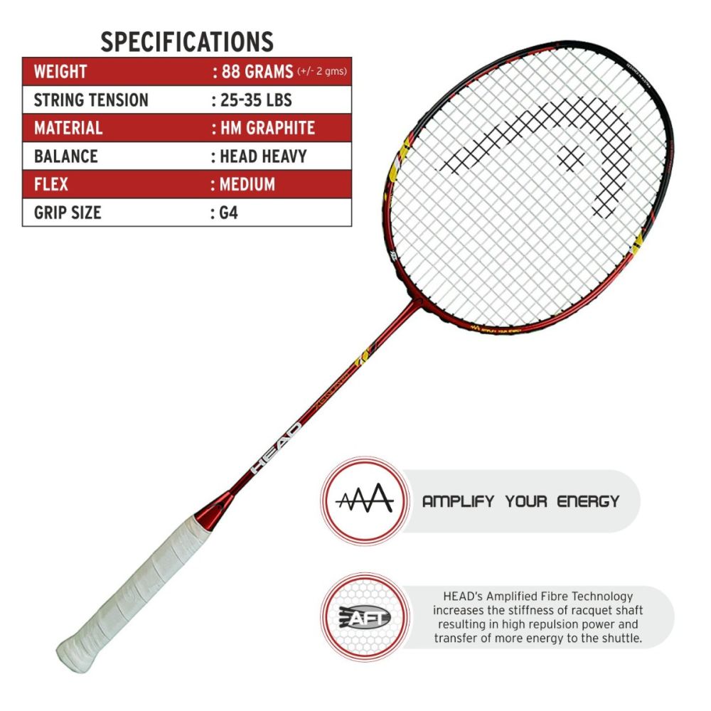 Head Xenon 2.0 Badminton Racquet (Strung)